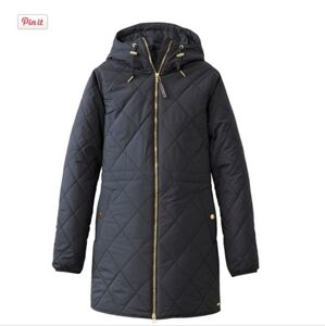 LL Bean Cozy Quilted Coat | 2x | Darkest Grey